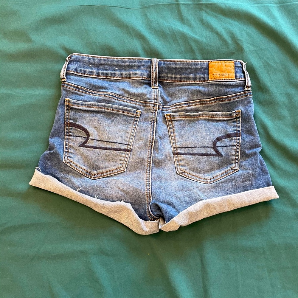 Mid Color Denim American Eagle Jean Shorts